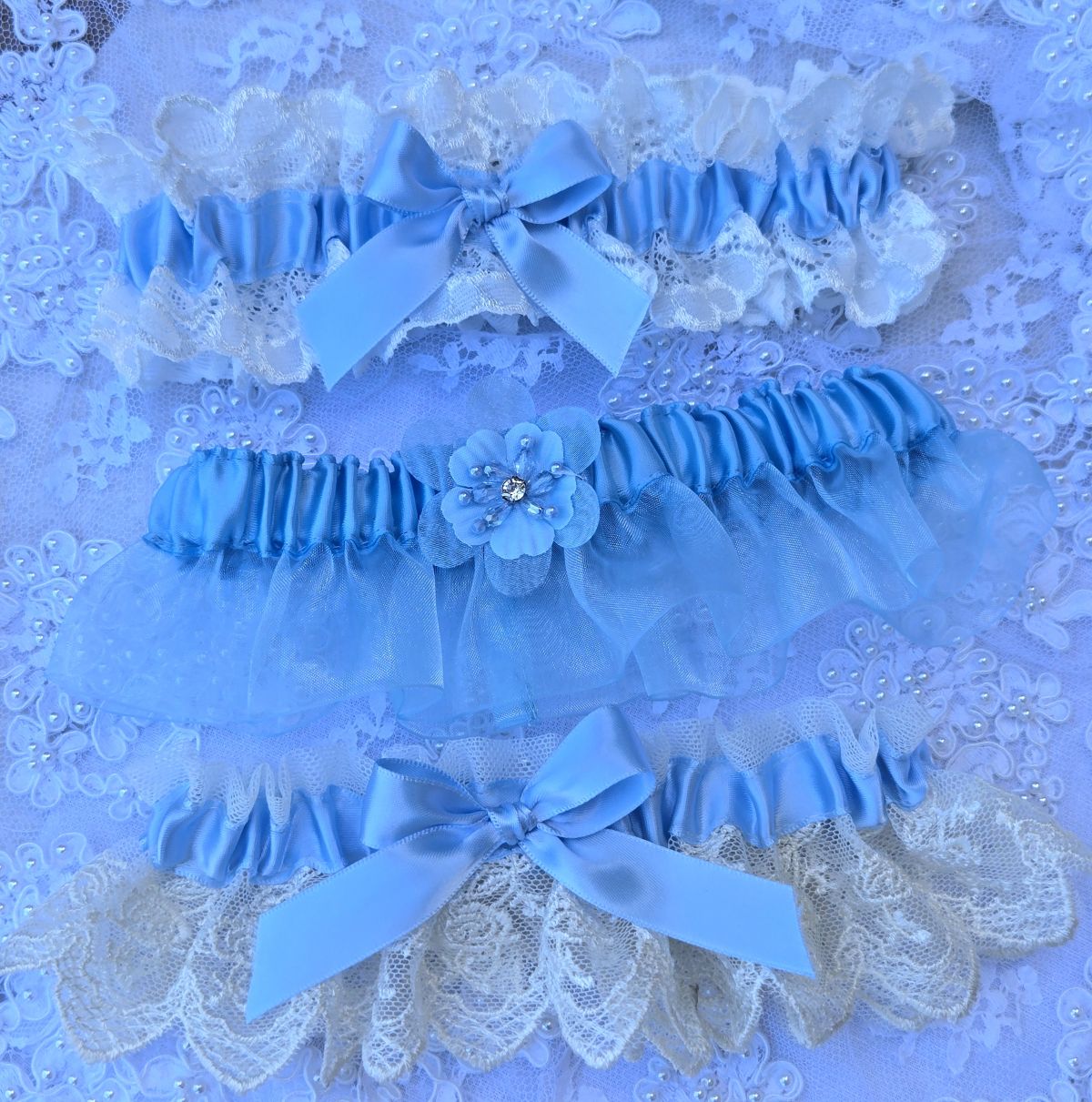 G-Blue set-3 Garters